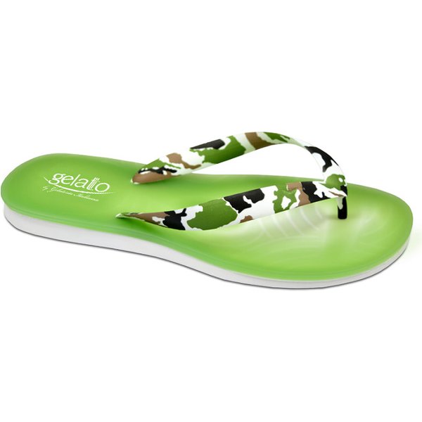 Infradito Gelato Uomo Con Plantare Gel Camouflage/Lime 44/45 1 Paio-image