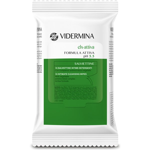 Vidermina Clx Attiva 15 Salviette Intime Detergenti-image