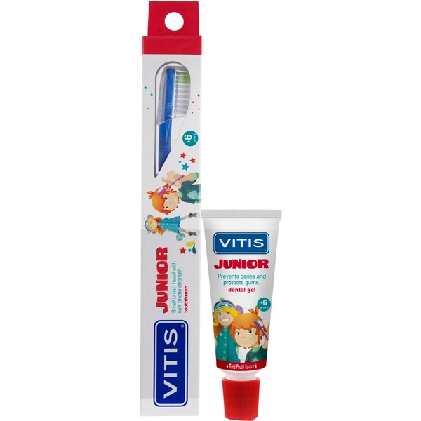 Vitis Junior Spazzolino + Gel 15 Ml-image