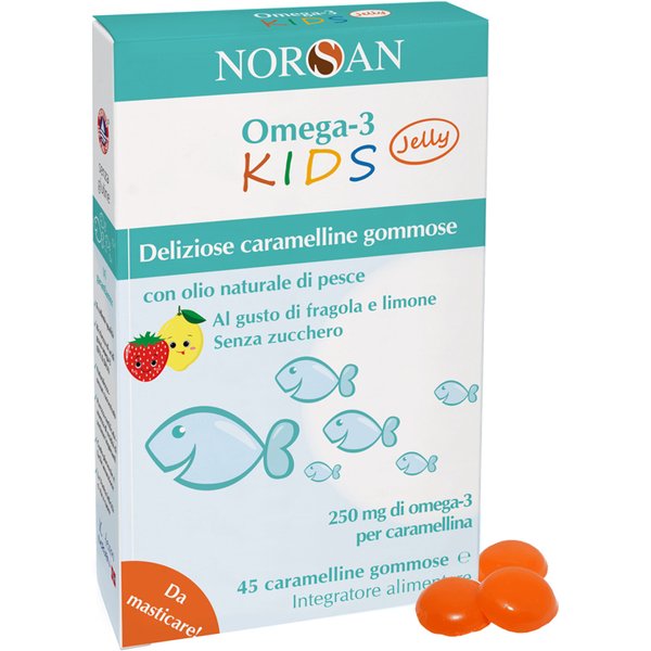 Norsan omega 3 Kids 45 Caramelline Gommose-image