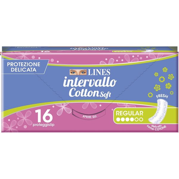Proteggislip Lines Intervallo Cotton Soft Fresh Distesi 16 Pezzi-image
