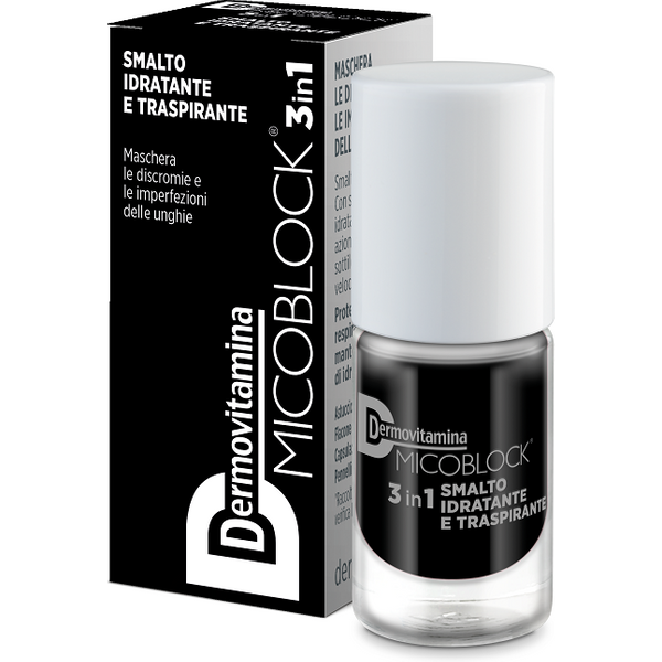 dermovitamina Micoblock 3In1 Smalto Idratante E Traspirante Nero 5 Ml-image