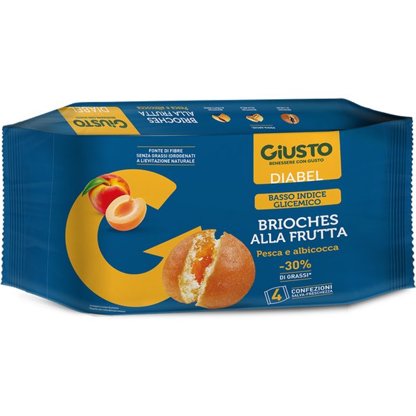 Giusto Diabel Brioche Frutta 4 Pezzi Da 45 G-image
