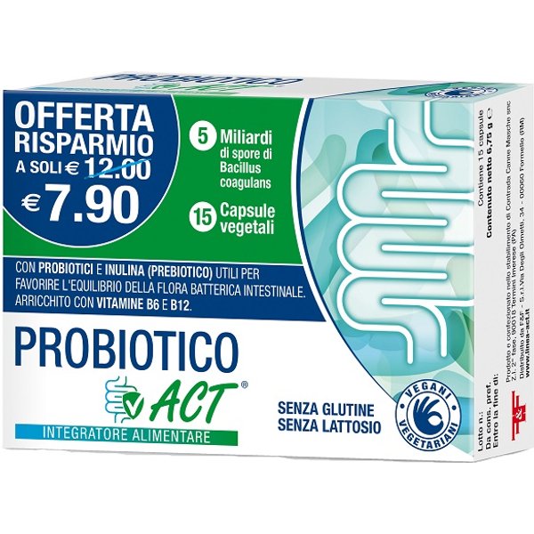 Probiotico Act 15 Capsule Vegetali-image