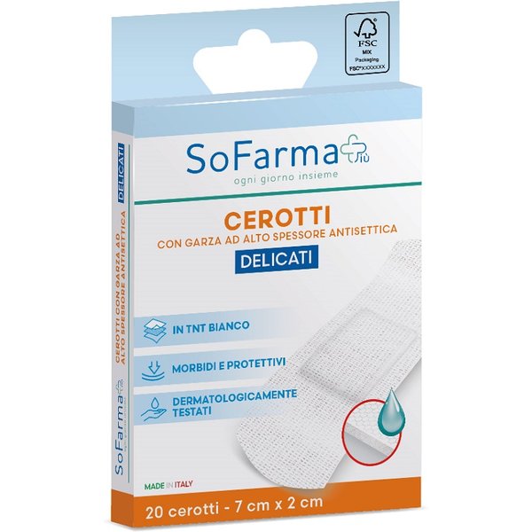 Cerotto Delicato Sofarmapiu' 7X2 Cm 20 Pezzi-image
