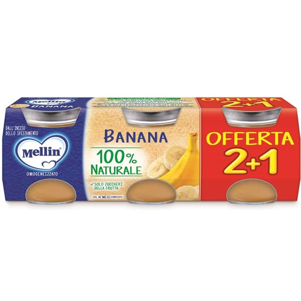 Mellin Omogeneizzato Banana 3 Pezzi Da 100 G-image