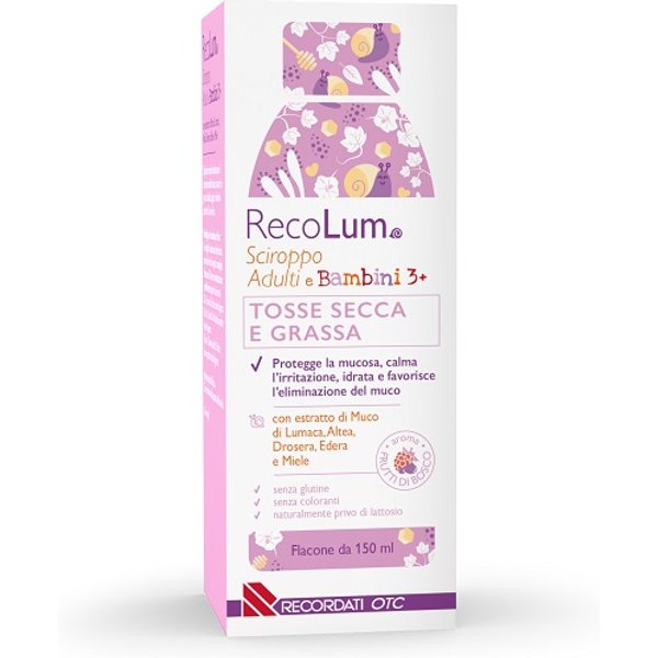 Recolum Sciroppo Tosse Adulti-Bambini 150 Ml-image