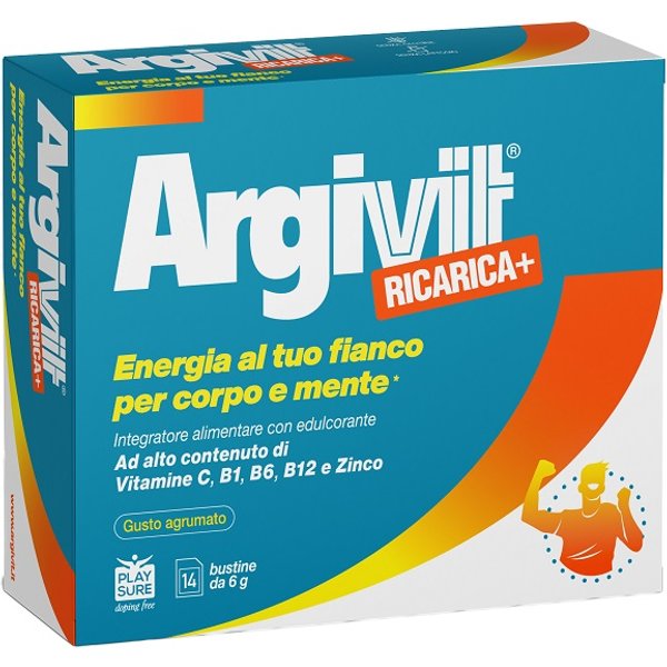 Argivit Ricarica+ 14 Bustine Da 6 G Gusto Agrumato Con Edulcorante Senza Glutine Senza Lattosio-image