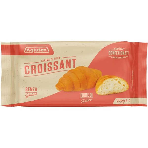 agluten Croissant Classici 4 Pezzi Da 50 G Latte Delattosato-image