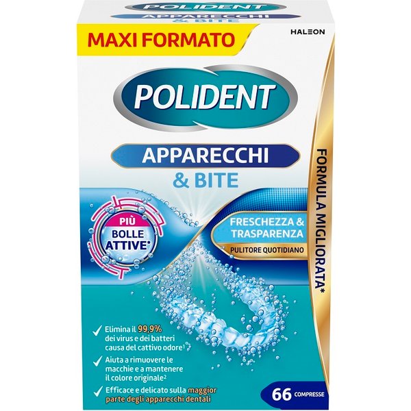 polident Apparecchi & Bite Pulitore Quotidiano 66 Compresse-image