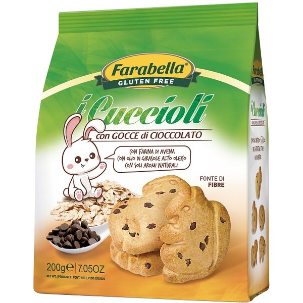 farabella Gluten Free I Cuccioli Con Gocce Di Cioccolato Promo 200 G-image