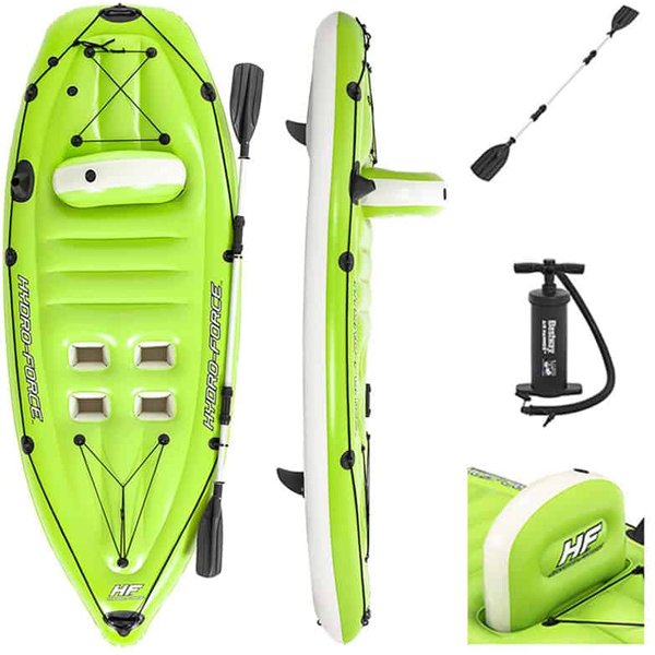 Bestway Hydro‑Force™ Koracle™ X1 - 1 Person Sit‑On Inflatable Fishing Kayak Set