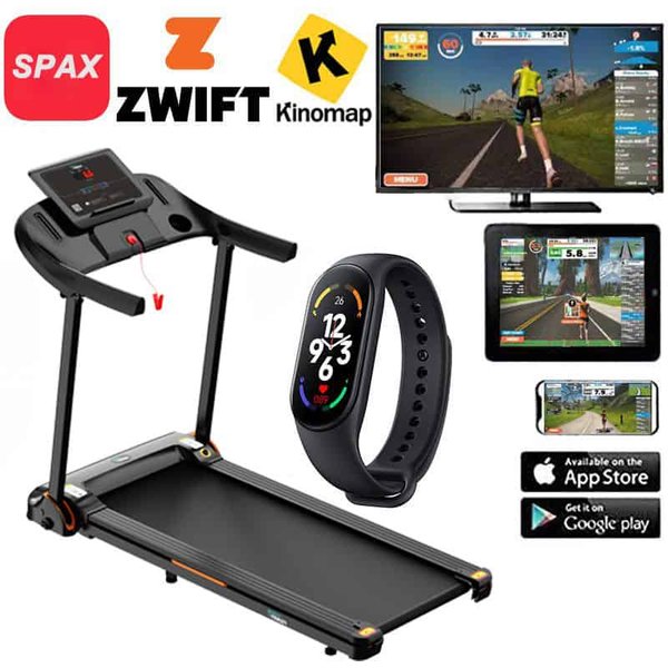 BodyTrain T150 Motorised Folding Bluetooth Treadmill