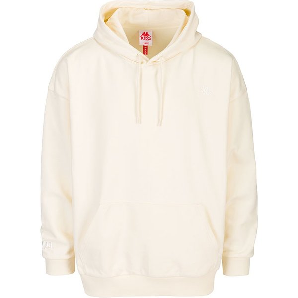 Kappa Felpa Con Cappuccio Basic Bianco Uomo S