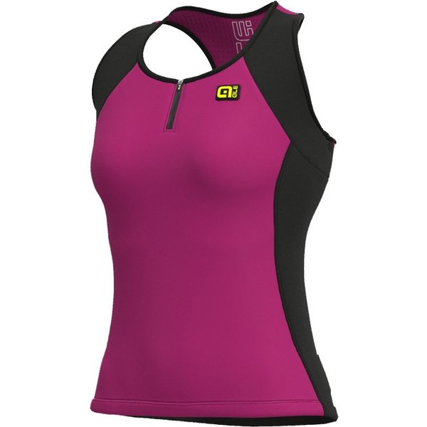 Ale' Top Ciclismo Color Block Porpora Donna XL
