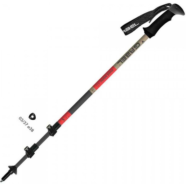 Gabel Bastoncini Trekking Telescopici Mont Balnc 4.0 Rosso TU