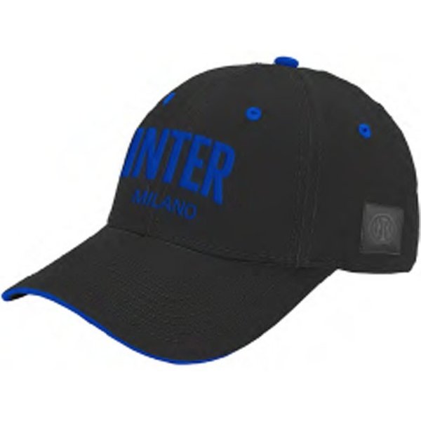 Imma Cappellino Sr Inter Ricamo+Patch Nero Azzurro Uomo TU