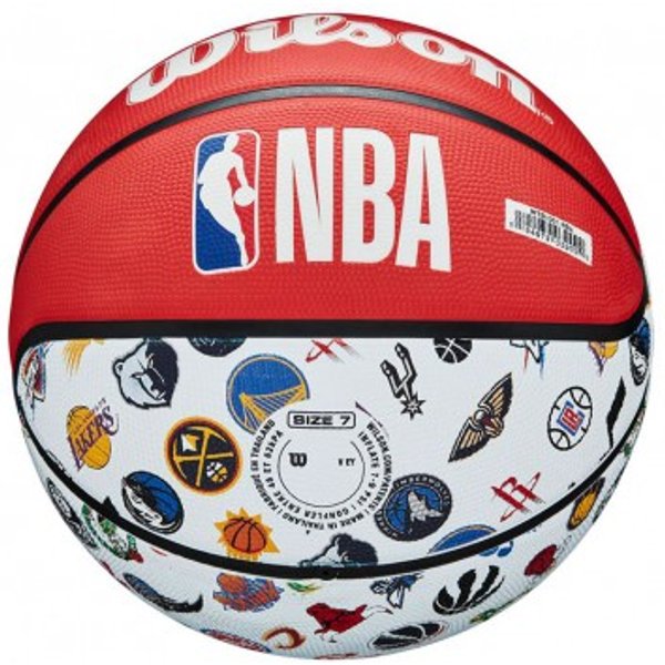 Wilson Palla Basket Nba All Team Rosso Bianco 7