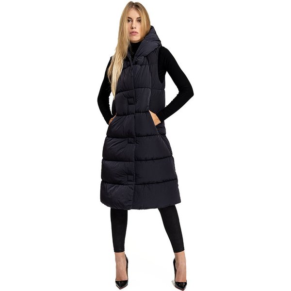 Iceport Gilet Sportivo Lungo Soho Nero Donna S