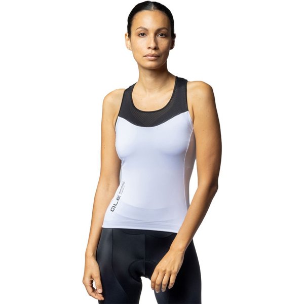 Ale' Top Ciclismo Color Block Bianco Donna L