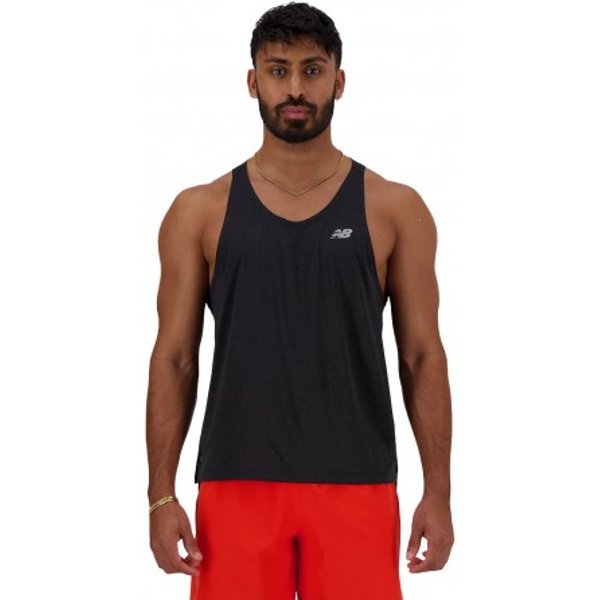New Balance Canotta Running Athletics Run Nero Uomo M