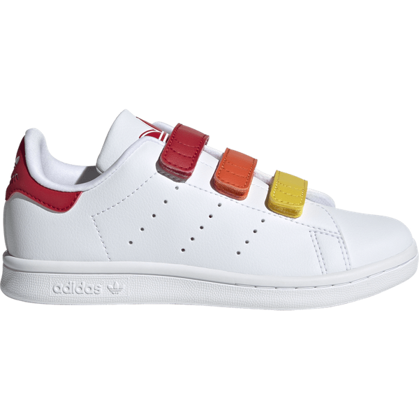 ADIDAS Originals Stan Smith Ps Bianco Rosso - Sneakers Bambino EUR 30,5