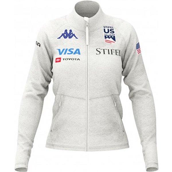 Kappa Felpa In Pile 6CENTO 688C Usa Bianco Donna XS