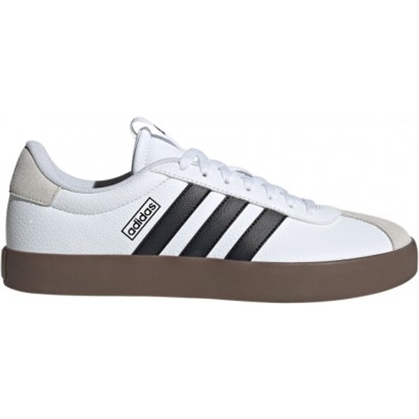 ADIDAS Vl Court 3.0 Lea Bianco Nero - Sneakers Uomo EUR 45 1/3 / UK 10,5
