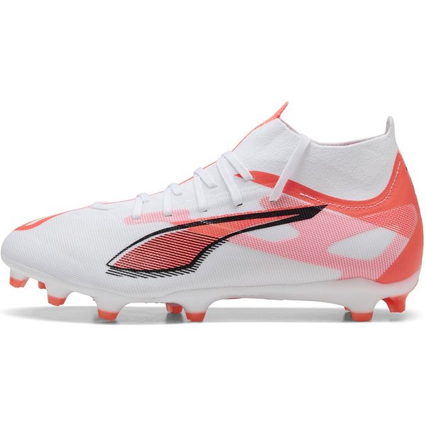 Puma Ultra 5 Match+ Fg Ag Bianco Nero Rosso - Scarpe Da Calcio Uomo EUR 41 / UK 7.5