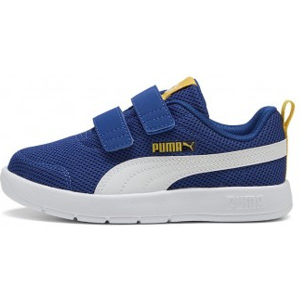 Puma Courtflex V3 Ps Mesh Blu Bianco - Scarpe da Ginnastica Bambino EUR 33 / UK 1