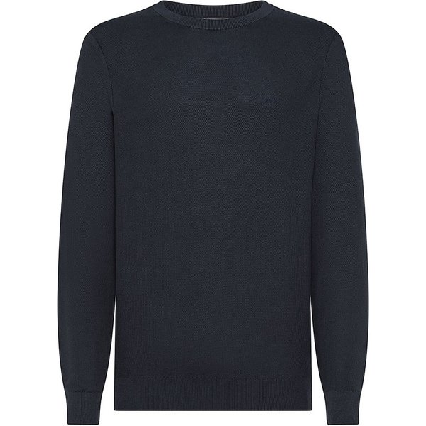 Sun 68 Maglia Maniche Lunghe Punto Riso Blu Uomo L