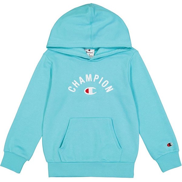 Champion Felpa Con Cappuccio Logo New Azzurro Bambino S