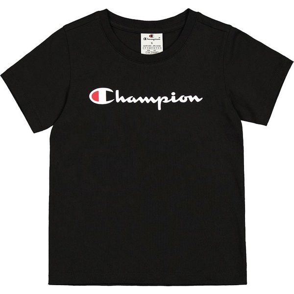 Champion T-Shirt Nero Bambina M