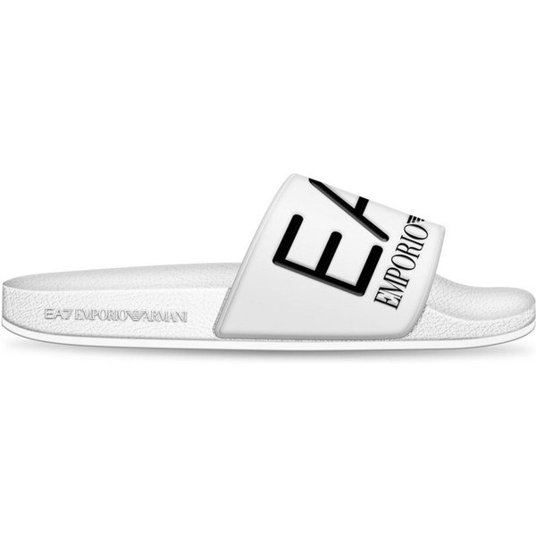Ea7 Fascia Big Logo Bianco - Ciabatte Mare Uomo EUR 42