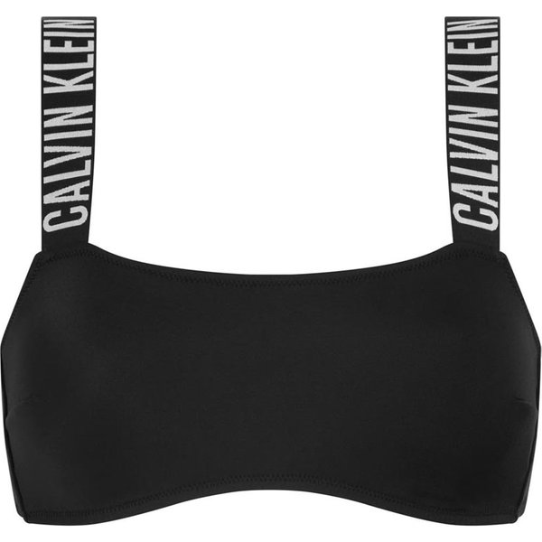 Calvin Klein Bikini Top Fascia Logo Nero Donna S