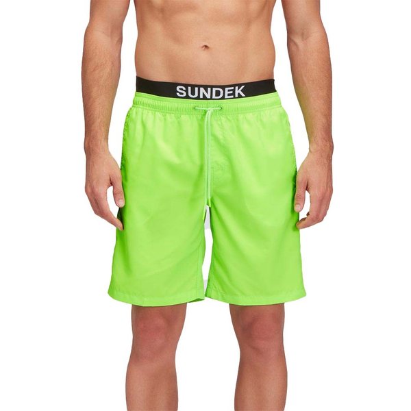 Sundek Costume Boxer Lungo Elastico Parlato Lime Uomo S