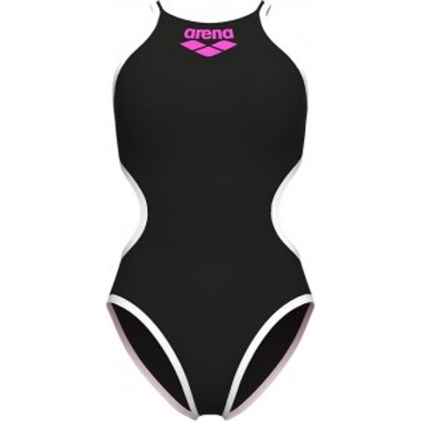 Arena Costume Intero Piscina Big Logo Nero-Bianco Donna 40