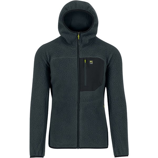 Karpos Felpa In Pile Moiazza Retrò Hoodie Grigio Nero Uomo M