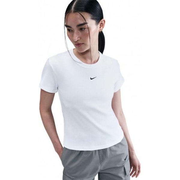 Nike Sportswear T-Shirt Costine Bianco Donna M