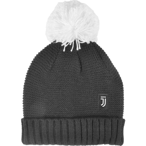 Imma Cuffia Juve Ponpon Nero Bianco Bambino TU