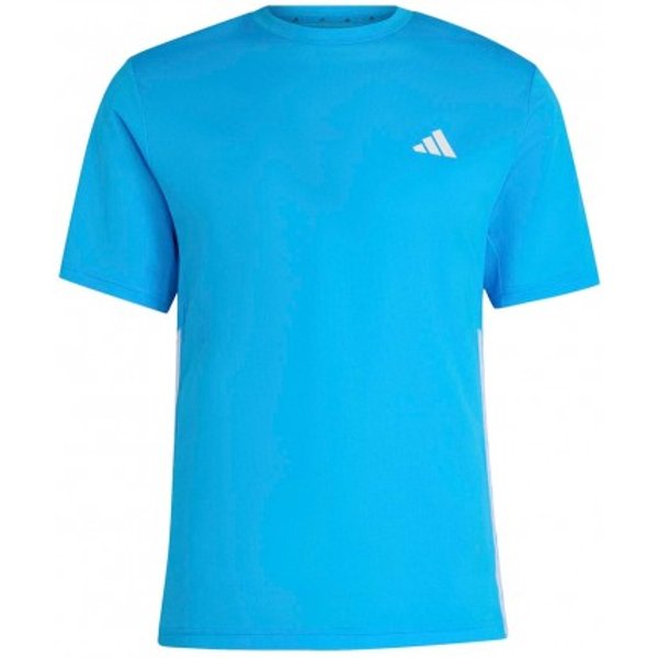 ADIDAS Maglietta Palestra Tristripe Azzurro Uomo M