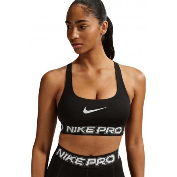 Nike Pro Reggiseno Sportivo Medium Support Nero Donna L
