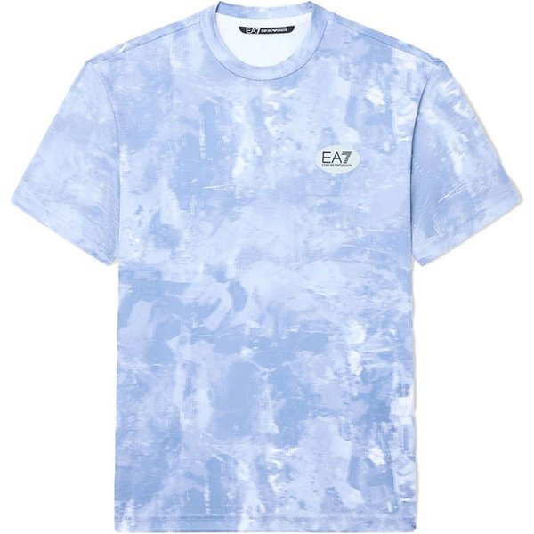 Ea7 T-Shirt Tennis Pro Graphic Bublik Fancy Light Blu Uomo M