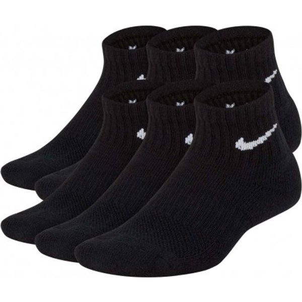 Nike Calze Quorter Pack 6 Nero M