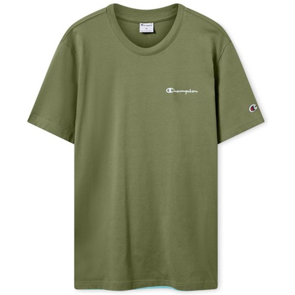Champion T-Shirt Logo Verde Uomo L