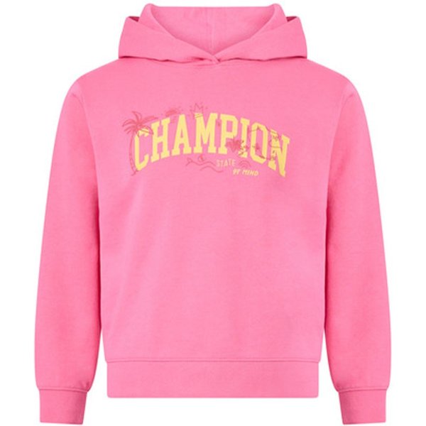 Champion Felpa Palestra Con Cappuccio Rosa Bambina L