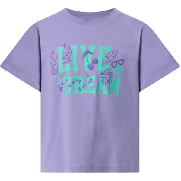 Champion Maglietta Palestra Logo Viola Bambina M