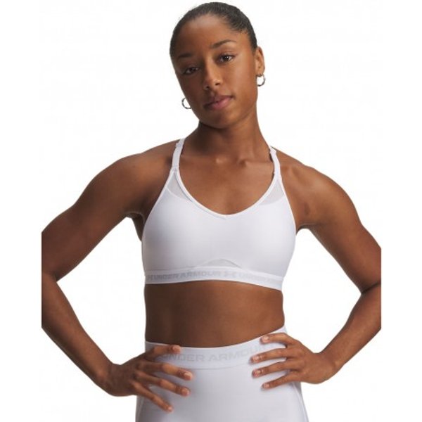 Under Armour Reggiseno Sportivo Crossback Low Bianco Donna L