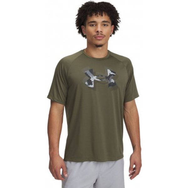 Under Armour Maglietta Palestra Tech Print Verde Uomo L