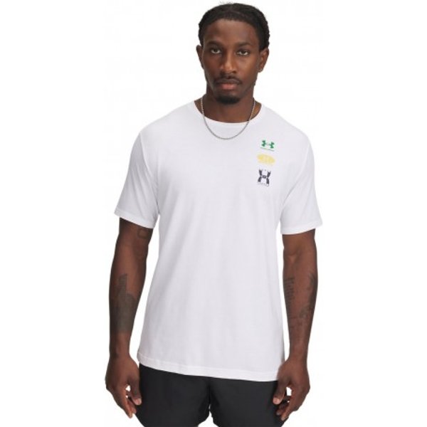 Under Armour Maglietta Palestra Logo Back Bianco Uomo L